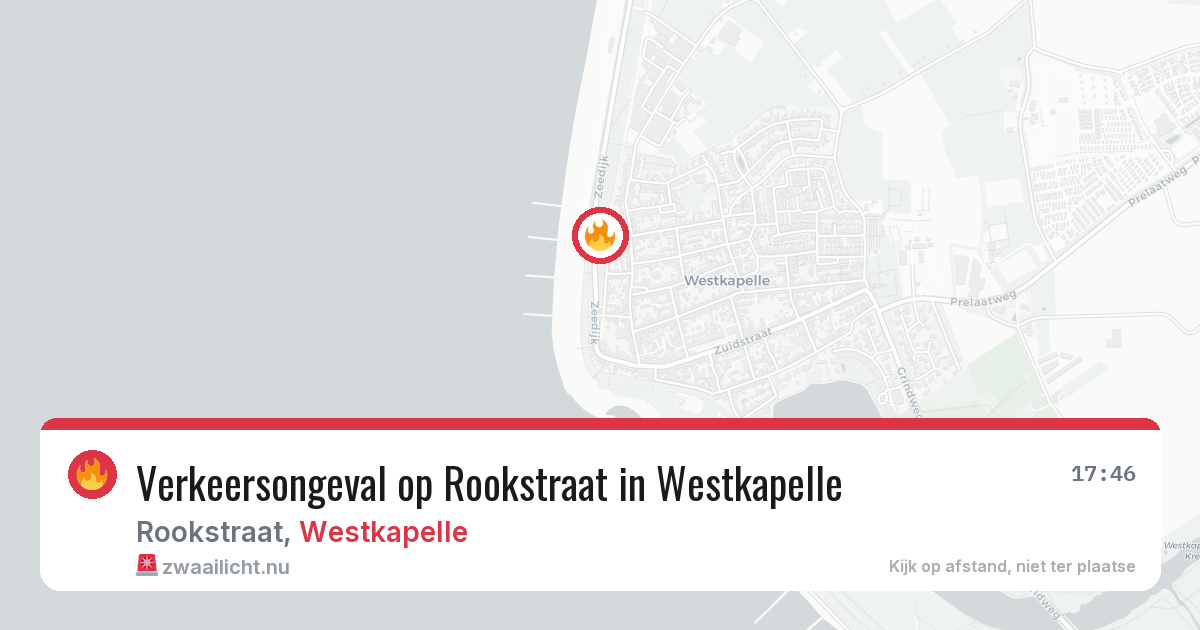 Verkeersongeval op Rookstraat in Westkapelle — 4 jun 2026