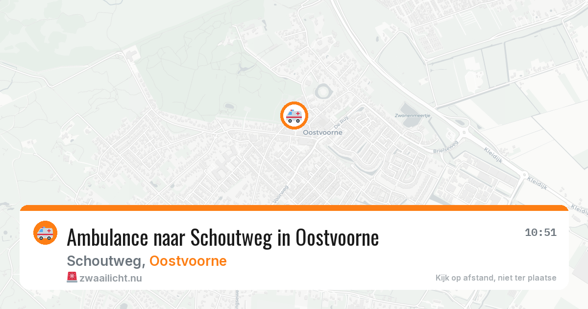 Ambulance naar Schoutweg in Oostvoorne — 20 mei 2026