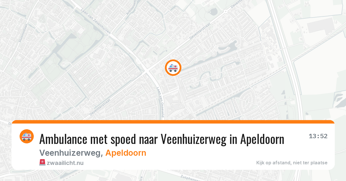 Ambulance met spoed naar Veenhuizerweg in Apeldoorn — 2 apr 2026