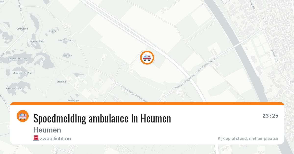 Spoedmelding ambulance in Heumen — 17 mei 2026
