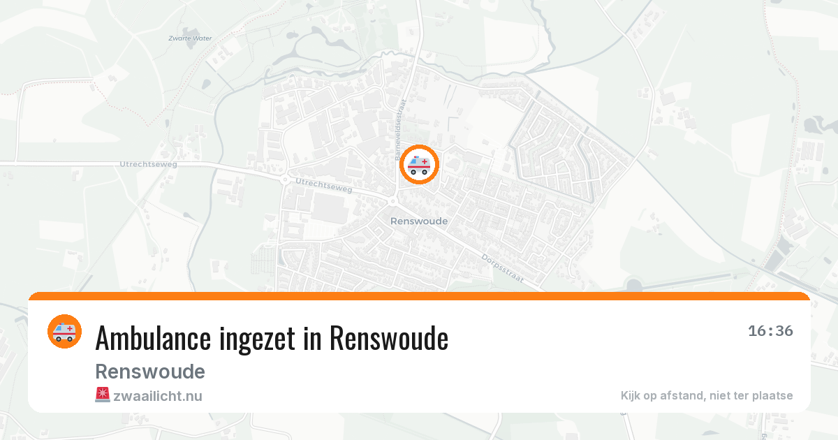 Ambulance ingezet in Renswoude — 1 mrt 2026