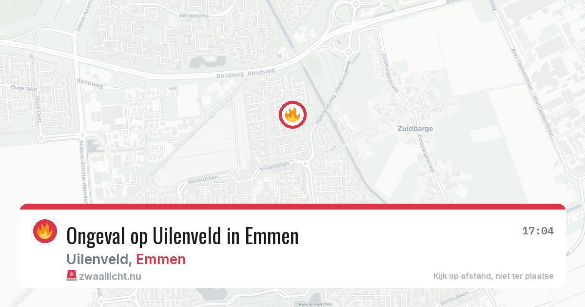 Ongeval op Uilenveld in Emmen — 26 mei 2026