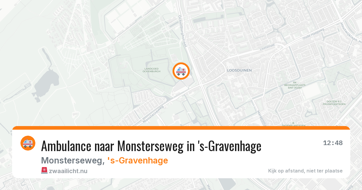 Ambulance naar Monsterseweg in 's-Gravenhage — 15 jul 2026