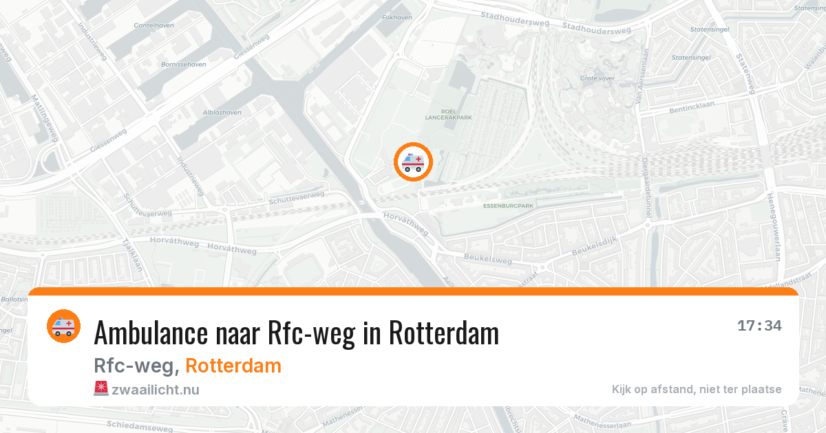 Ambulance naar Rfc-weg in Rotterdam — 19 mrt 2026