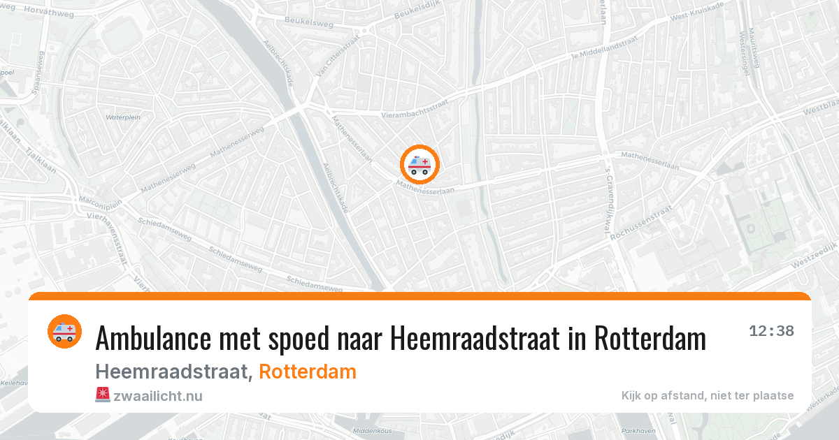 Ambulance met spoed naar Heemraadstraat in Rotterdam — 9 mei 2026