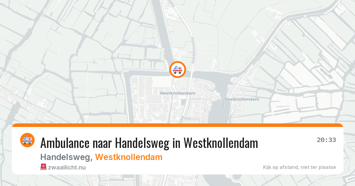 Ambulance naar Handelsweg in Westknollendam — 16 jul 2026