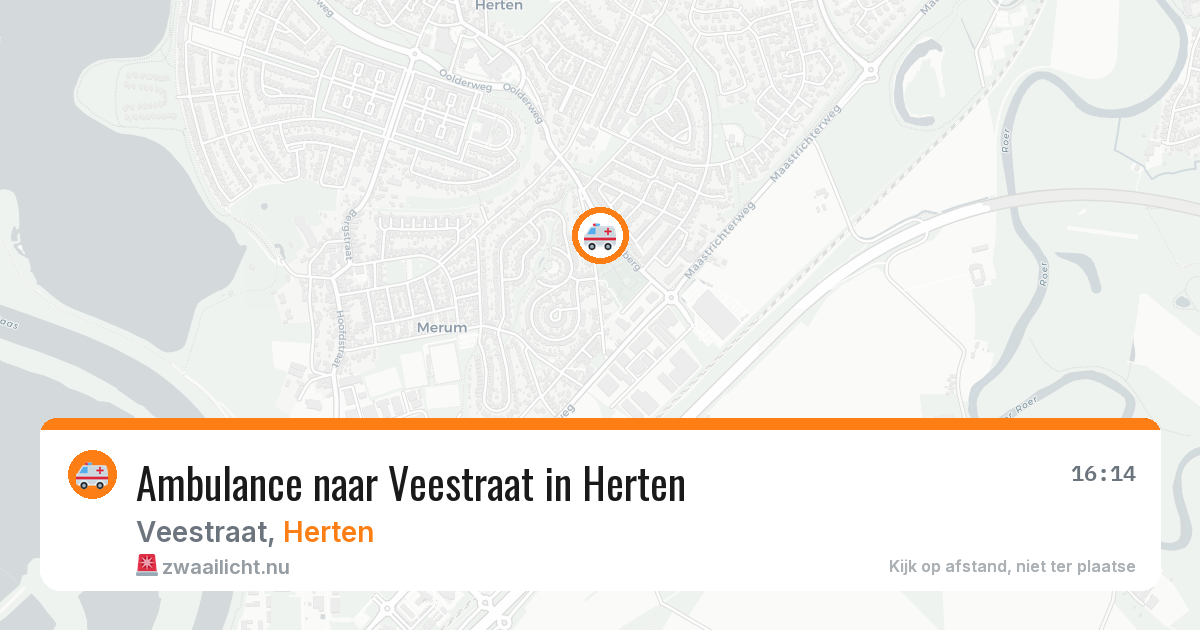 Ambulance naar Veestraat in Herten — 11 jul 2026