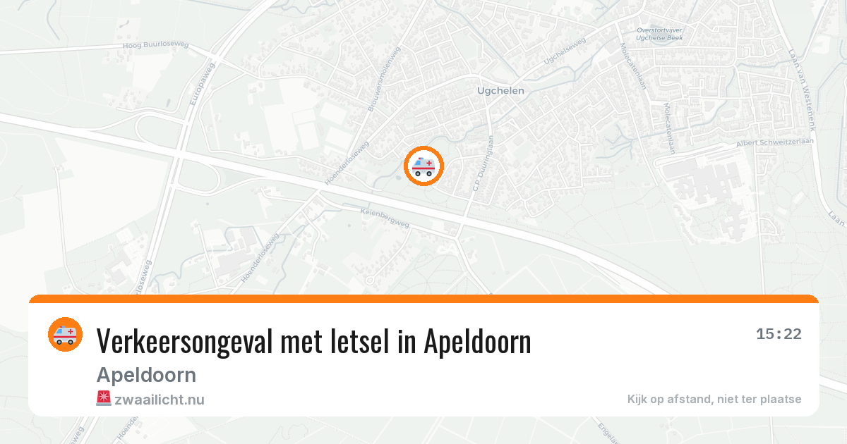 Verkeersongeval met letsel in Apeldoorn — 11 jul 2026