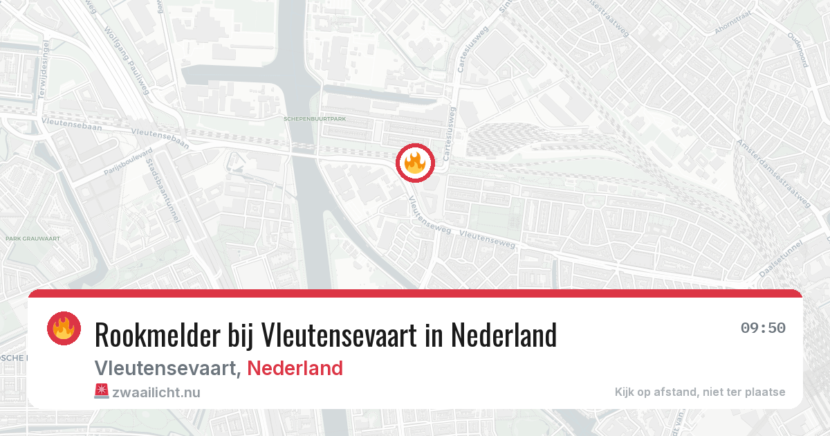 Rookmelder bij Vleutensevaart in Nederland — 16 jul 2026