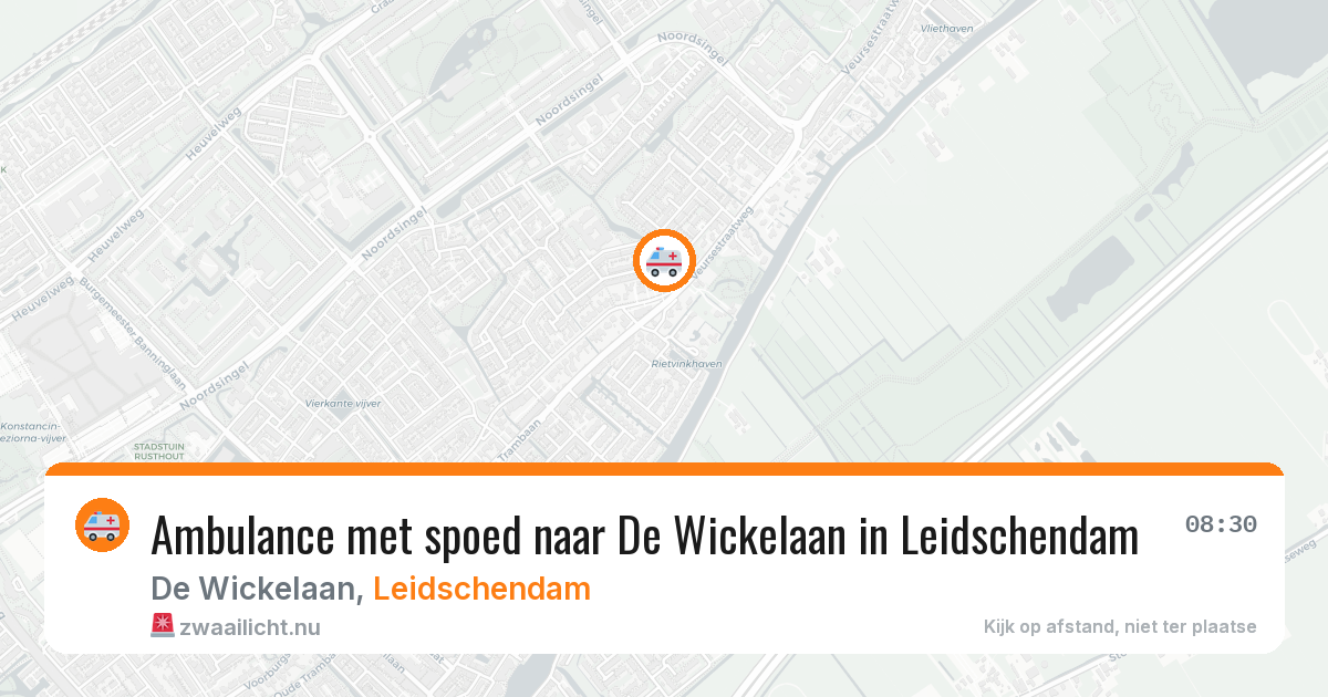 Ambulance met spoed naar De Wickelaan in Leidschendam — 29 apr 2026