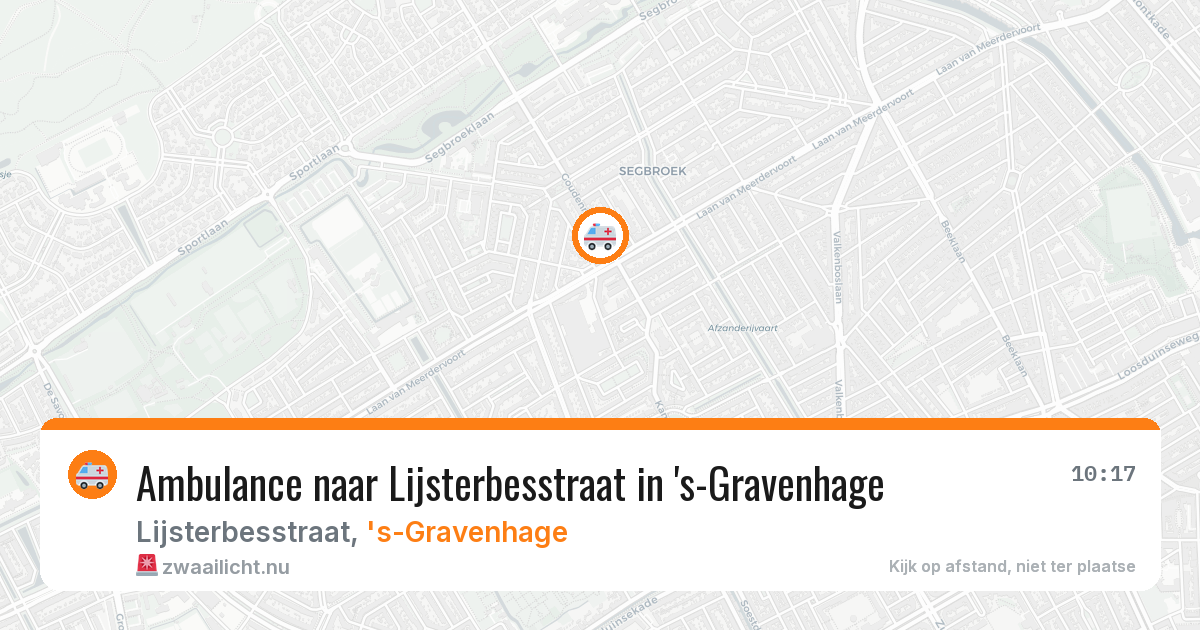 Ambulance naar Lijsterbesstraat in 's-Gravenhage — 26 jul 2026