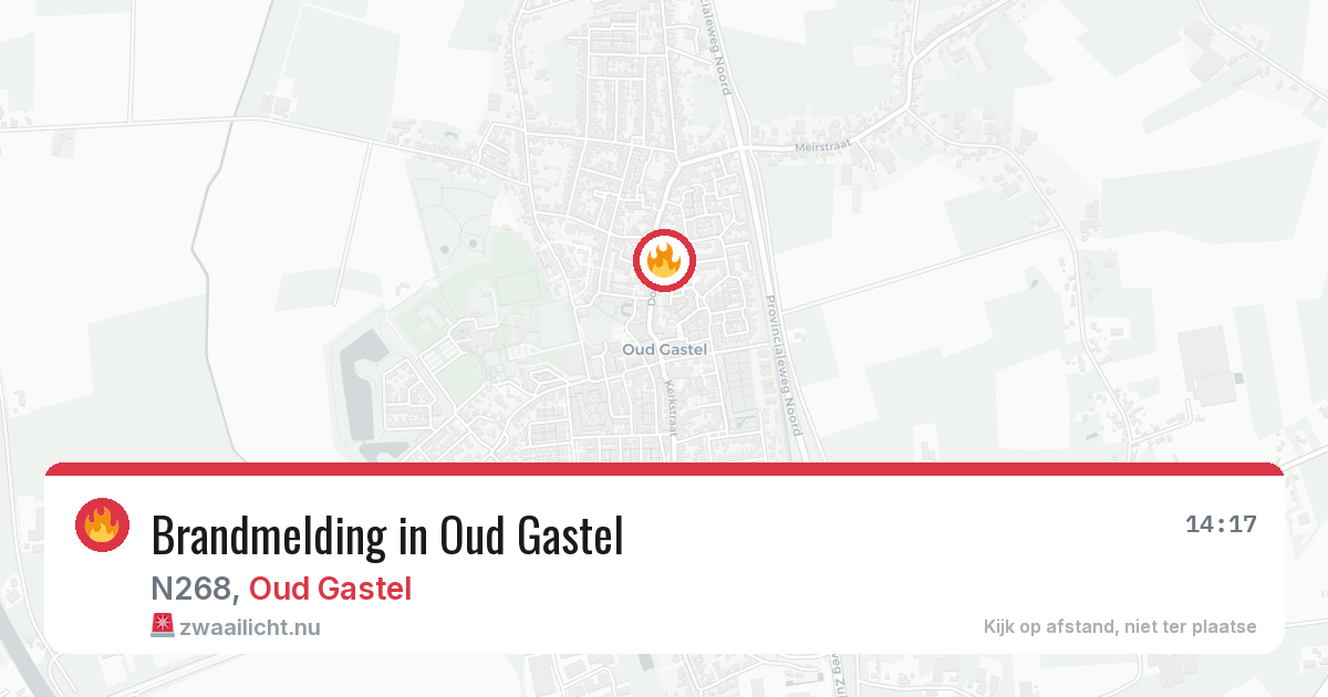 Brandmelding in Oud Gastel — 14 jul 2026