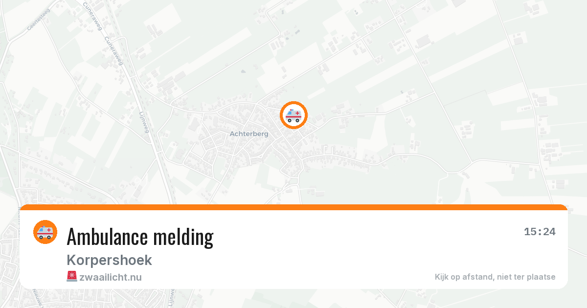 Ambulance melding — 24 jan 2026