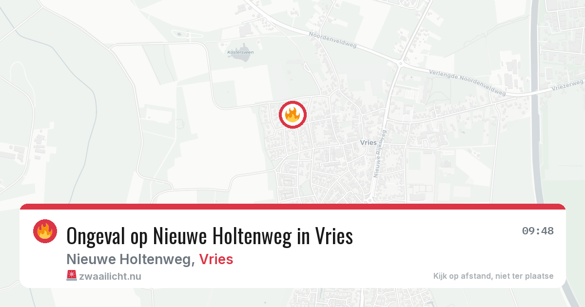 Ongeval op Nieuwe Holtenweg in Vries — 5 jun 2026