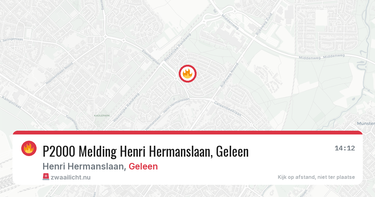 P2000 Melding Henri Hermanslaan, Geleen — 28 feb 2026
