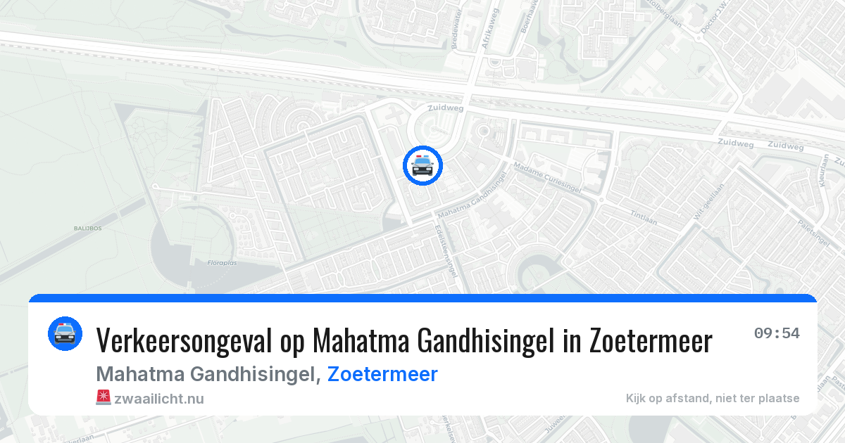 Verkeersongeval op Mahatma Gandhisingel in Zoetermeer — 11 jul 2026