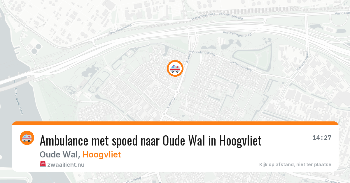 Ambulance met spoed naar Oude Wal in Hoogvliet — 6 mei 2026