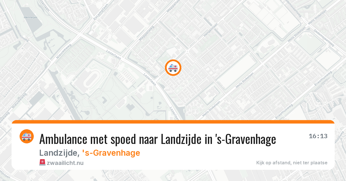 Ambulance met spoed naar Landzijde in 's-Gravenhage — 26 jul 2026