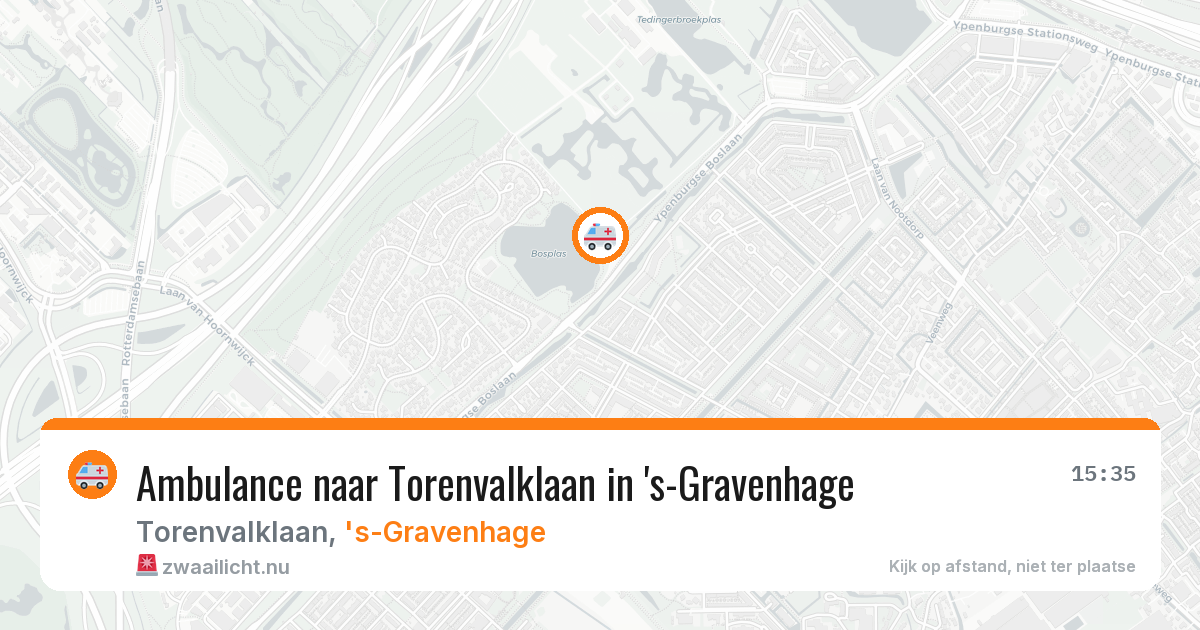 Ambulance naar Torenvalklaan in 's-Gravenhage — 10 jul 2026
