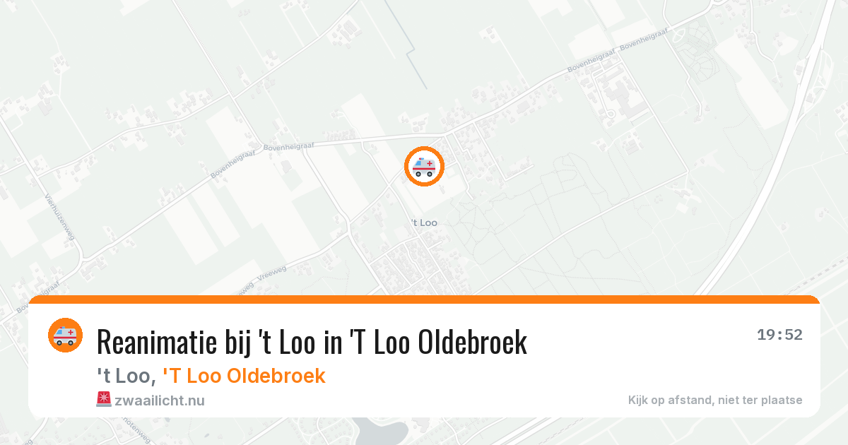 Reanimatie bij 't Loo in 'T Loo Oldebroek — 24 jul 2026