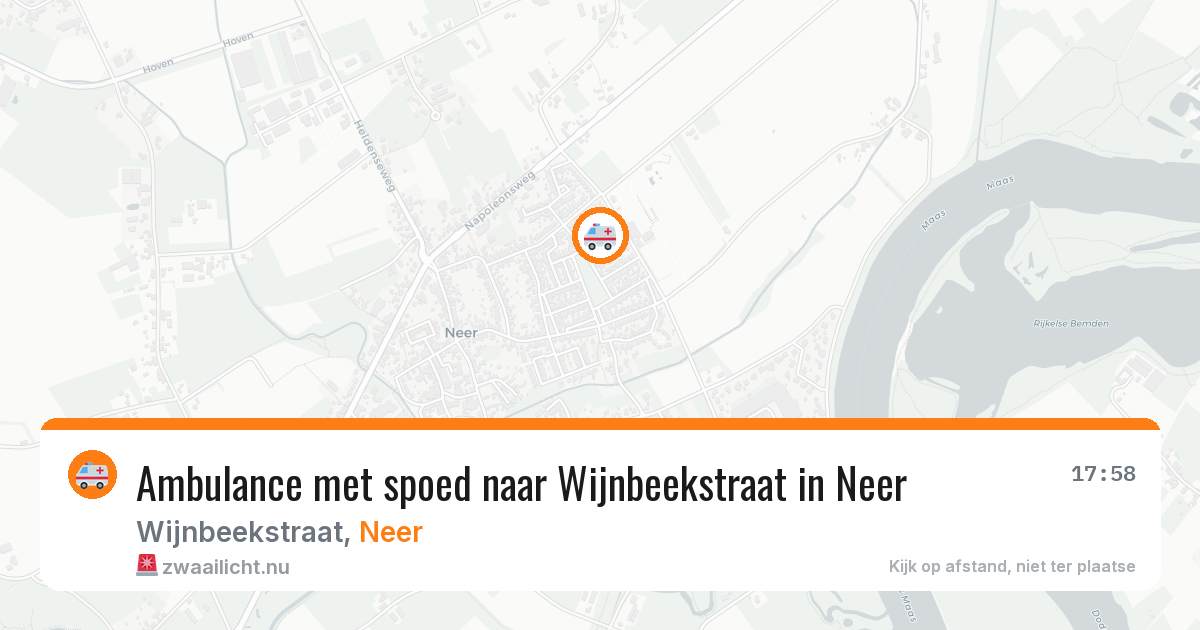 Ambulance met spoed naar Wijnbeekstraat in Neer — 24 jul 2026