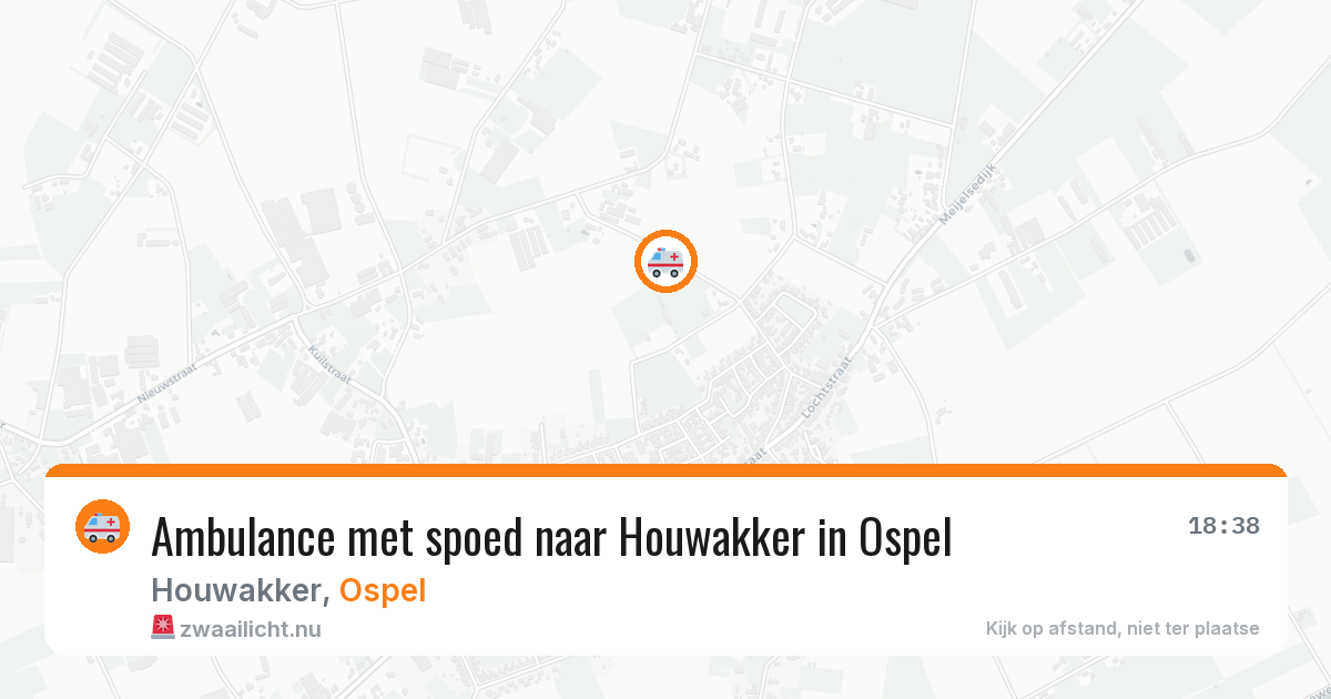 Ambulance met spoed naar Houwakker in Ospel — 21 jul 2026
