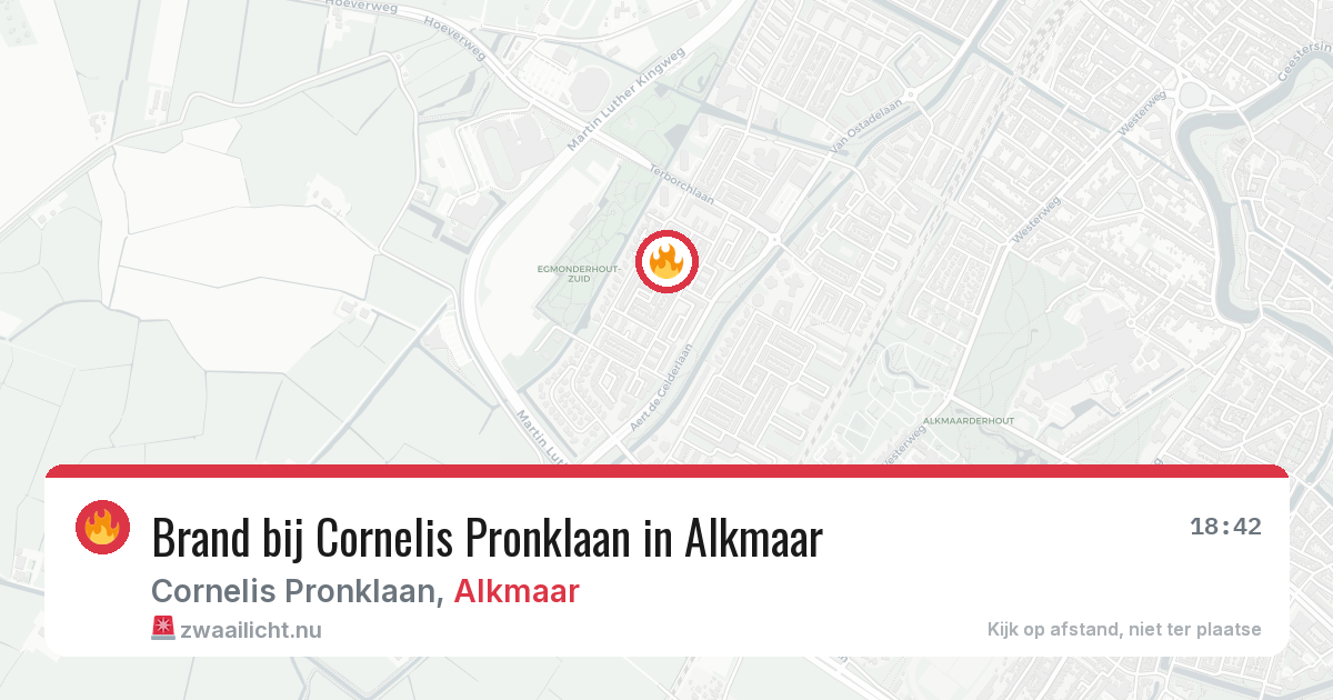 Brand bij Cornelis Pronklaan in Alkmaar — 26 mei 2026
