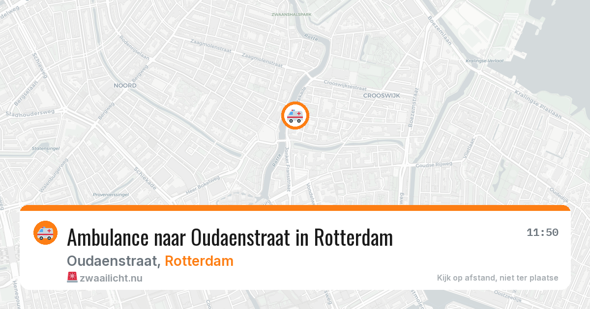 Ambulance naar Oudaenstraat in Rotterdam — 28 mei 2026