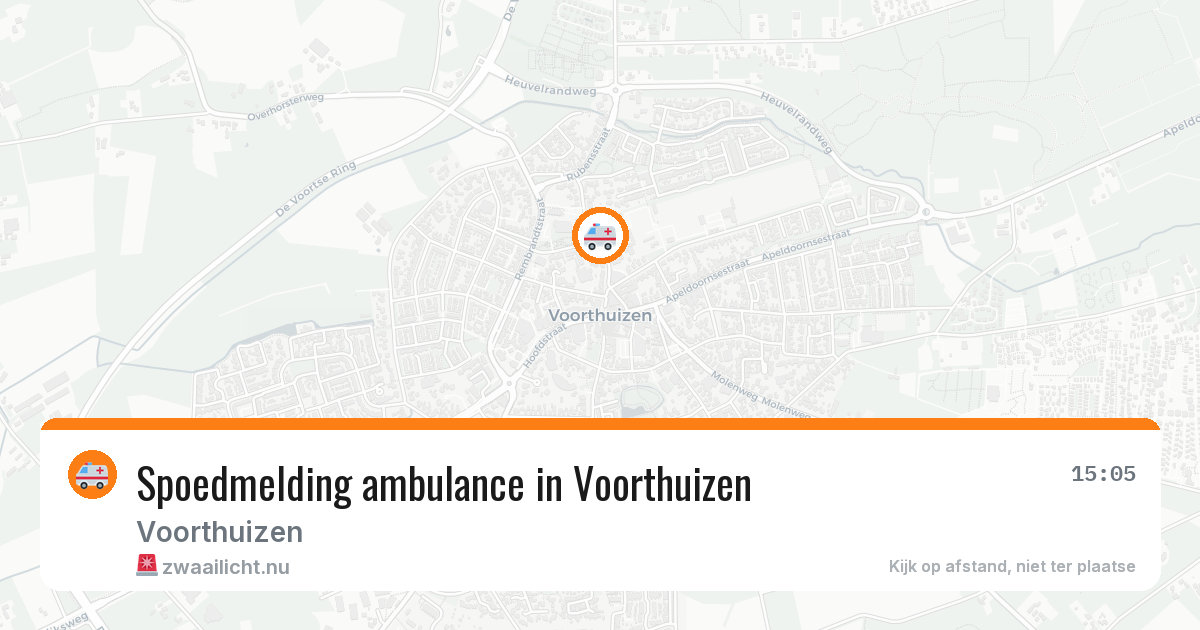 Spoedmelding ambulance in Voorthuizen — 6 feb 2026