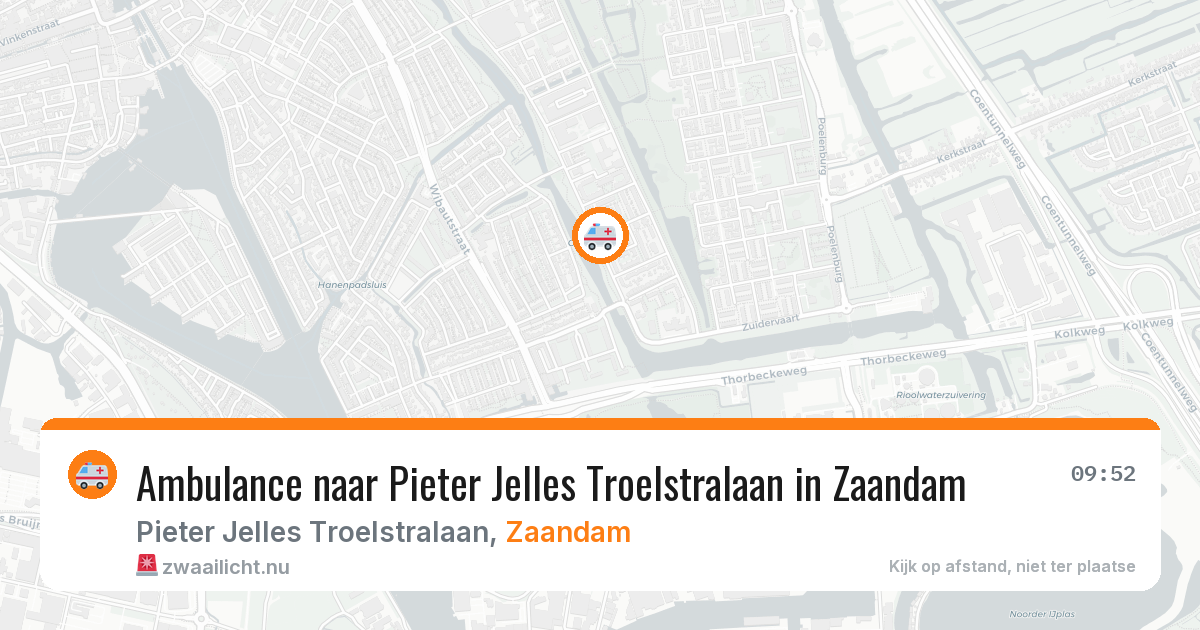 Ambulance naar Pieter Jelles Troelstralaan in Zaandam — 25 jun 2026