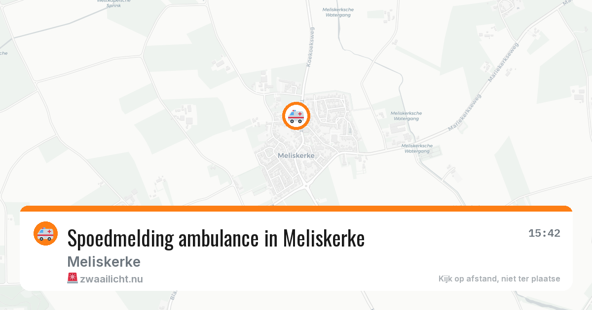 Spoedmelding ambulance in Meliskerke — 21 feb 2026