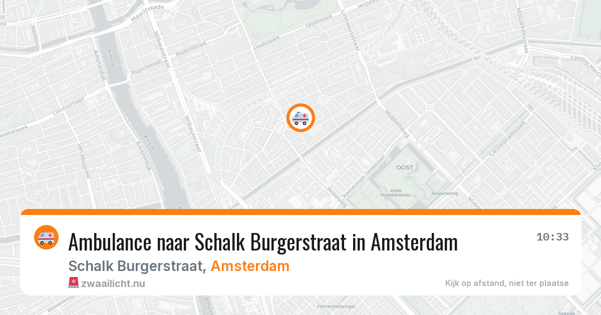 Ambulance naar Schalk Burgerstraat in Amsterdam — 1 jun 2026