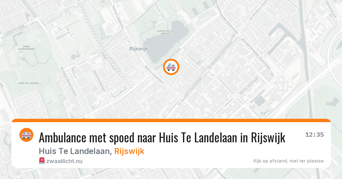 Ambulance met spoed naar Huis Te Landelaan in Rijswijk — 14 mei 2026