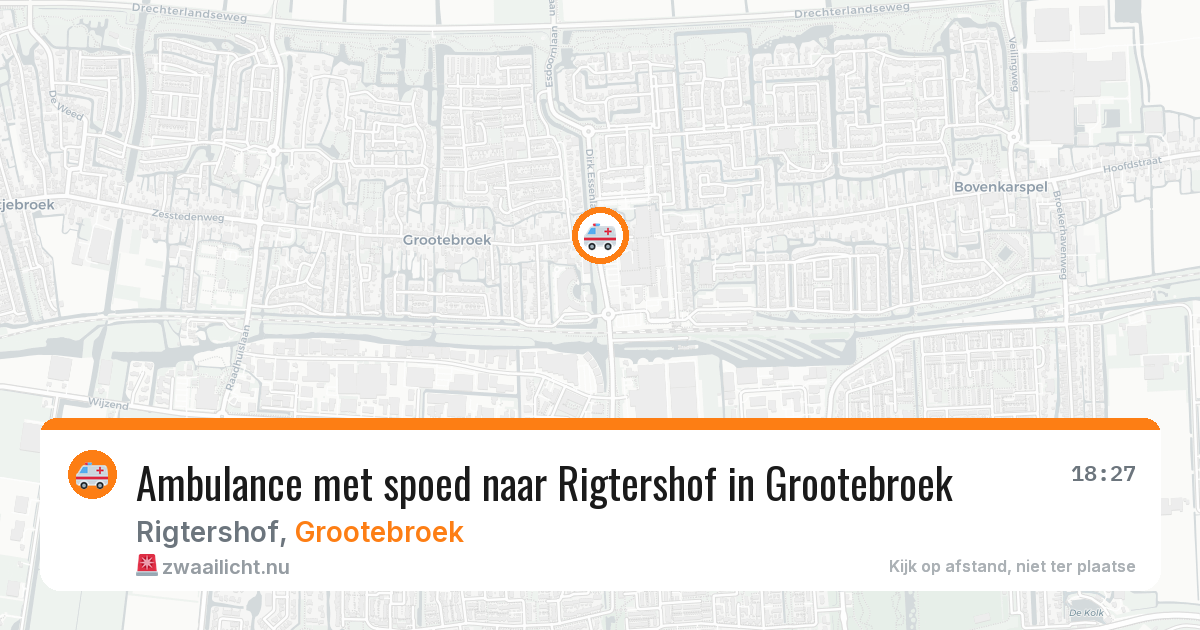 Ambulance met spoed naar Rigtershof in Grootebroek — 17 jan 2026