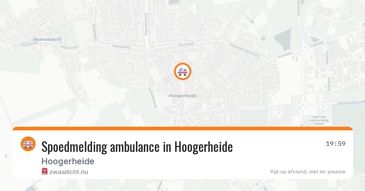 Spoedmelding ambulance in Hoogerheide — 4 jun 2026