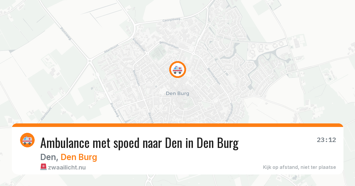 Ambulance met spoed naar Den in Den Burg — 15 jul 2026