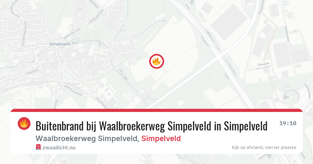 Buitenbrand bij Waalbroekerweg Simpelveld in Simpelveld — 1 jun 2026