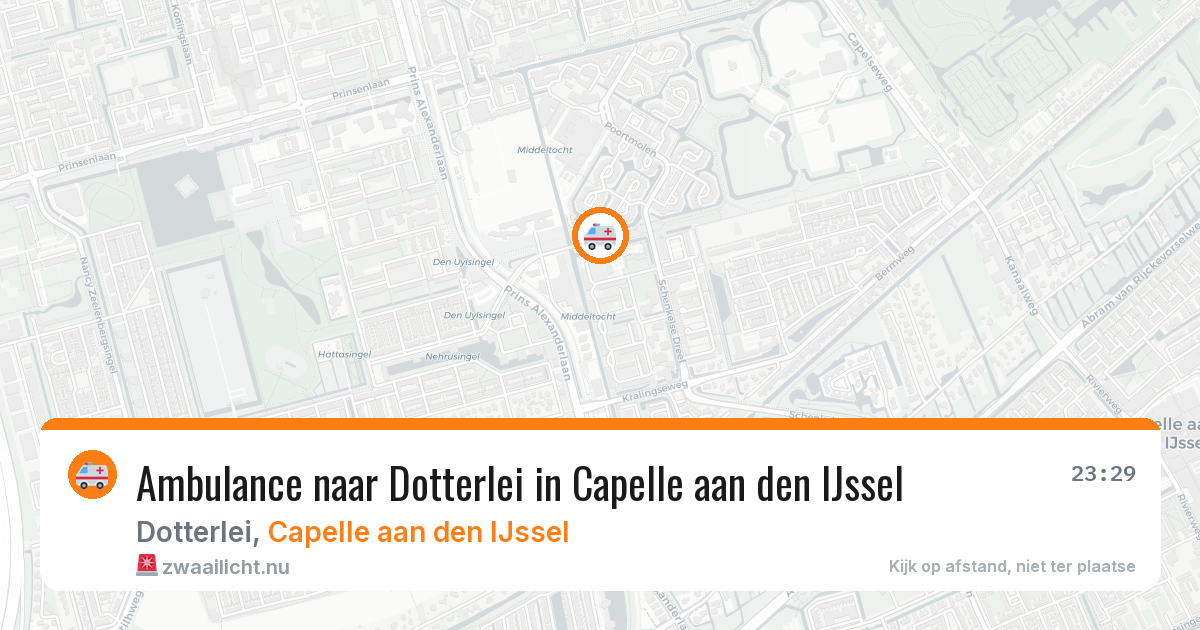 Ambulance naar Dotterlei in Capelle aan den IJssel — 17 jul 2026