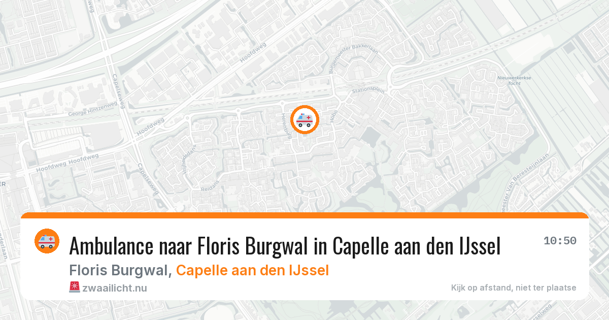 Ambulance naar Floris Burgwal in Capelle aan den IJssel — 18 jul 2026