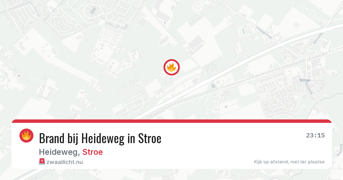 Brand bij Heideweg in Stroe — 11 mrt 2026