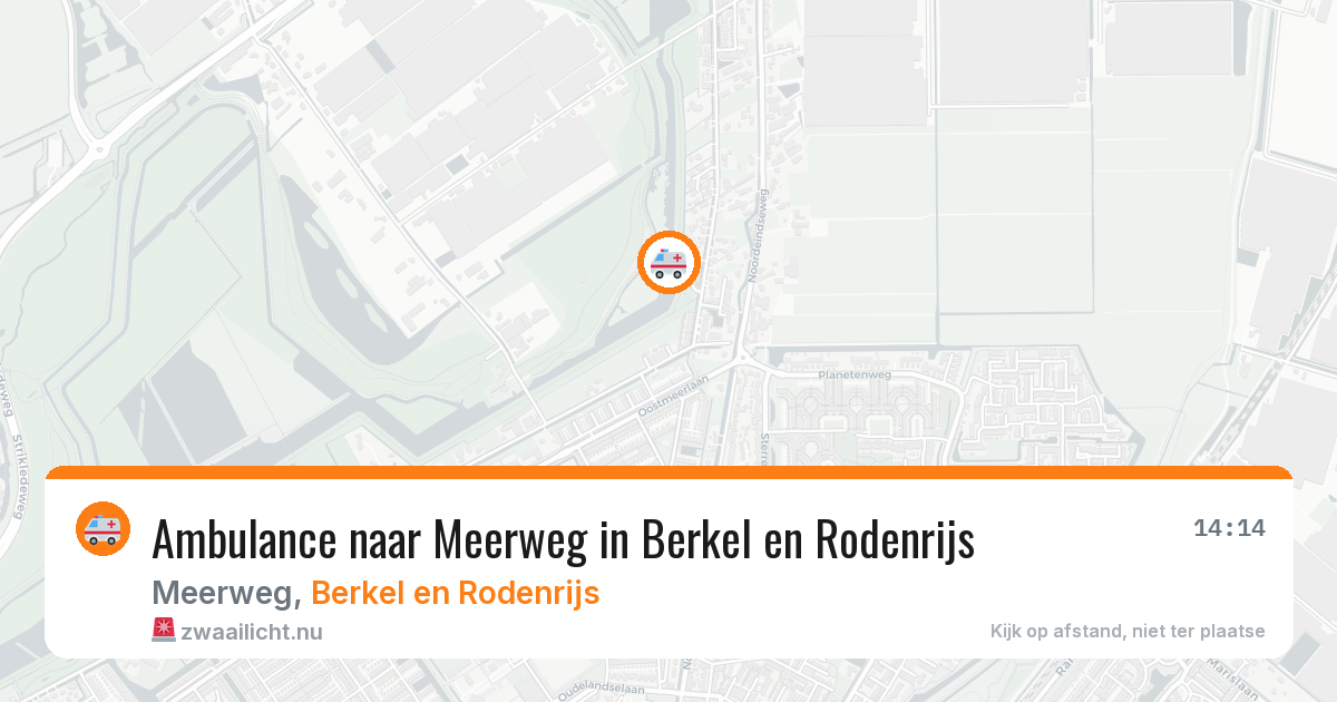 Ambulance naar Meerweg in Berkel en Rodenrijs — 21 jul 2026