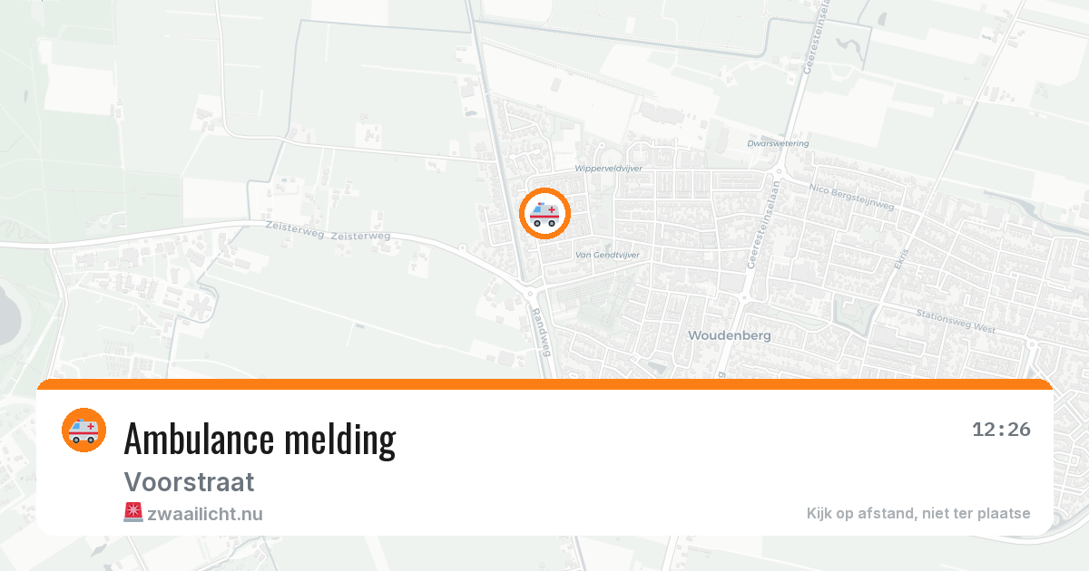 Ambulance melding — 21 jul 2026