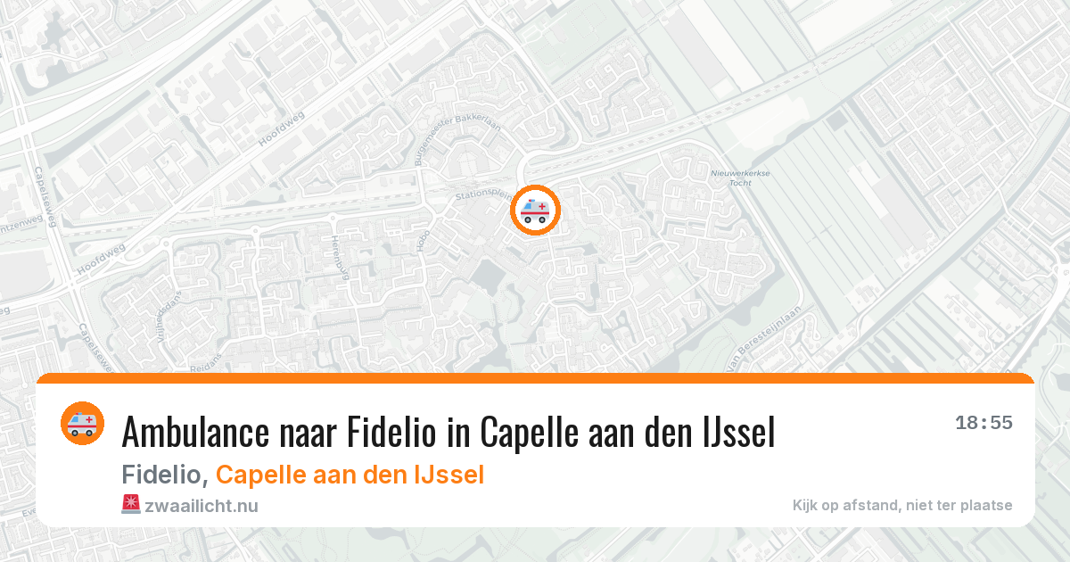 Ambulance naar Fidelio in Capelle aan den IJssel — 14 jul 2026