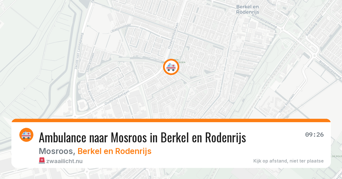 Ambulance naar Mosroos in Berkel en Rodenrijs — 28 apr 2026