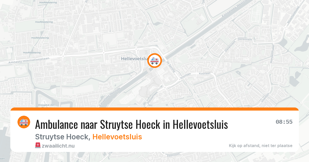 Ambulance naar Struytse Hoeck in Hellevoetsluis — 1 jun 2026