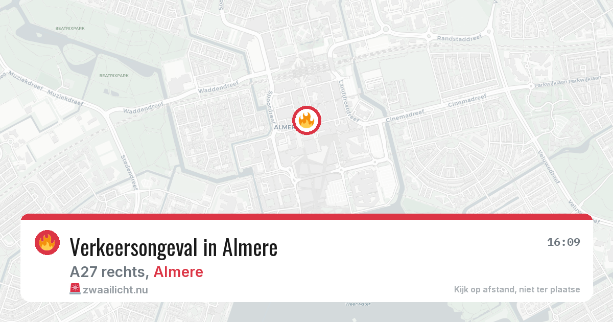 Verkeersongeval in Almere — 2 jun 2026