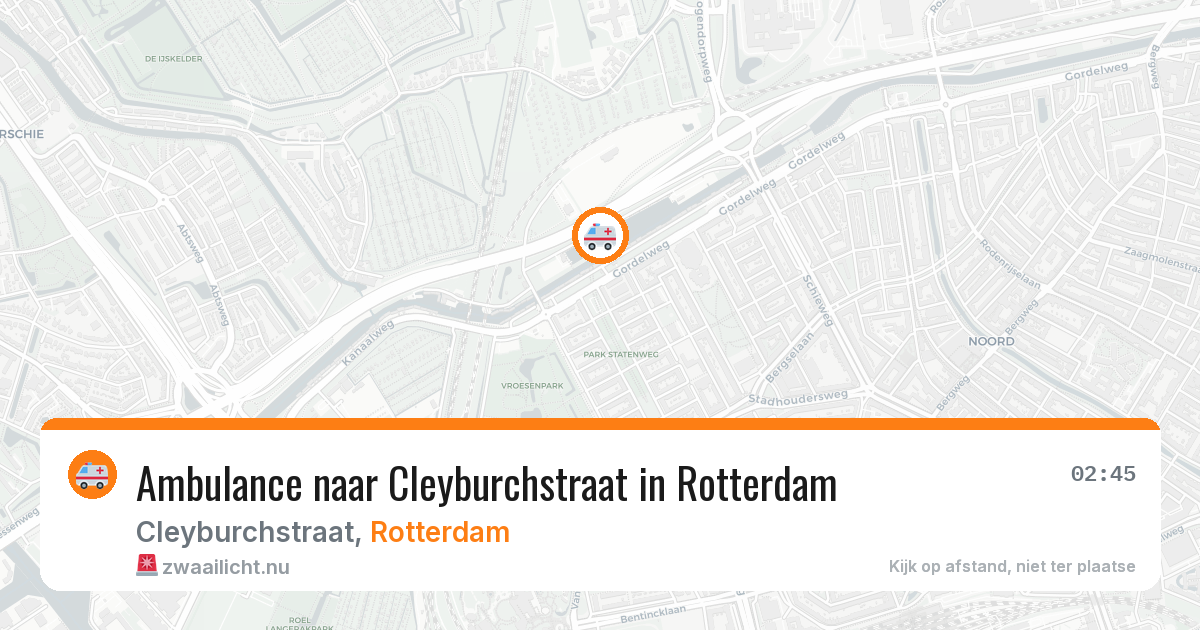 Ambulance naar Cleyburchstraat in Rotterdam — 25 jul 2026
