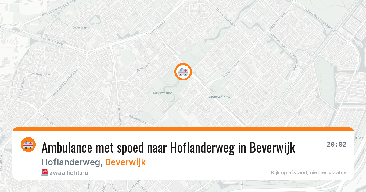 Ambulance met spoed naar Hoflanderweg in Beverwijk — 17 mrt 2026