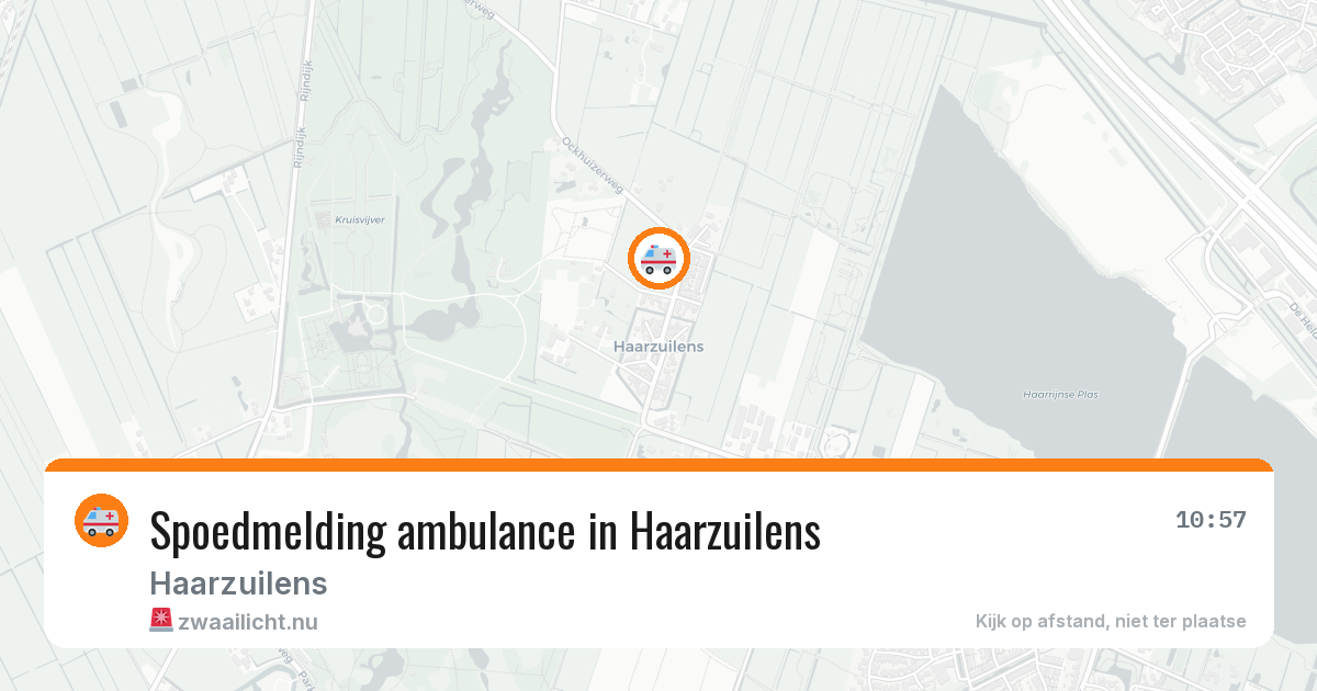 Spoedmelding ambulance in Haarzuilens — 10 apr 2026