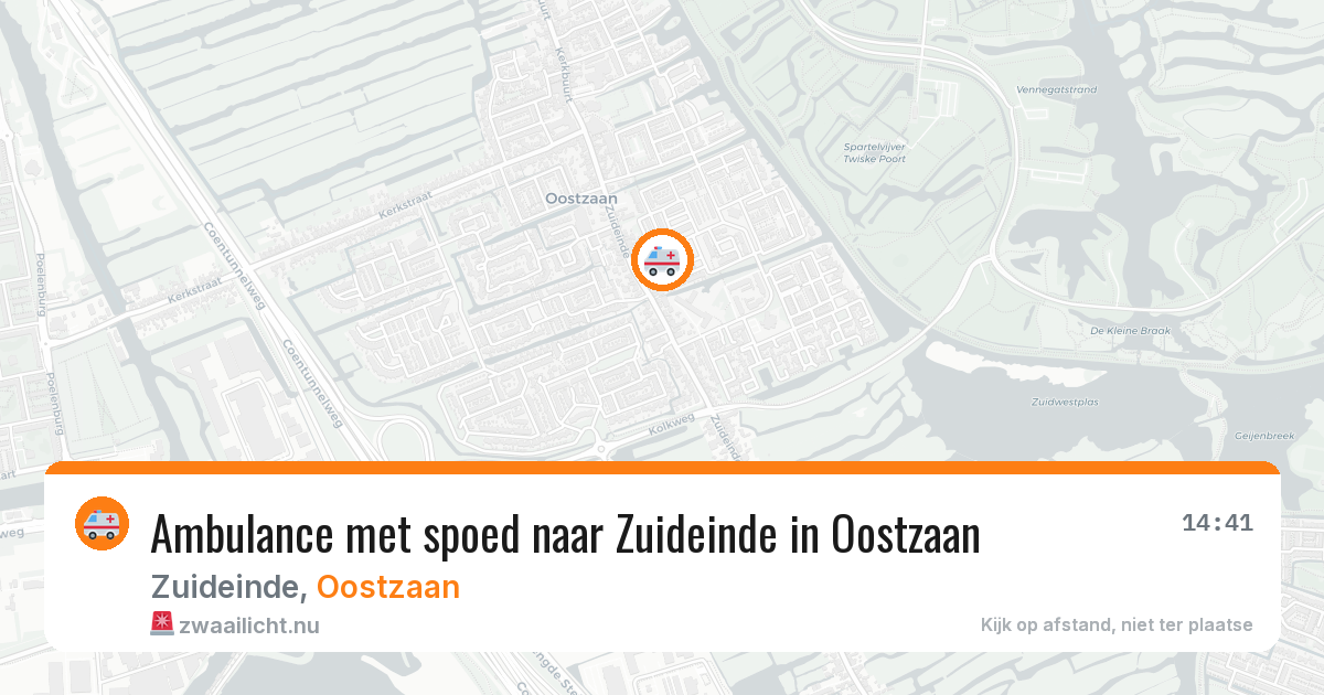 Ambulance met spoed naar Zuideinde in Oostzaan — 17 jan 2026